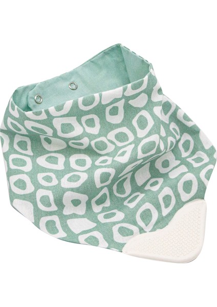 Babyjem Diş Kaşıyıcılı Poplin Fular Önlük yeşil