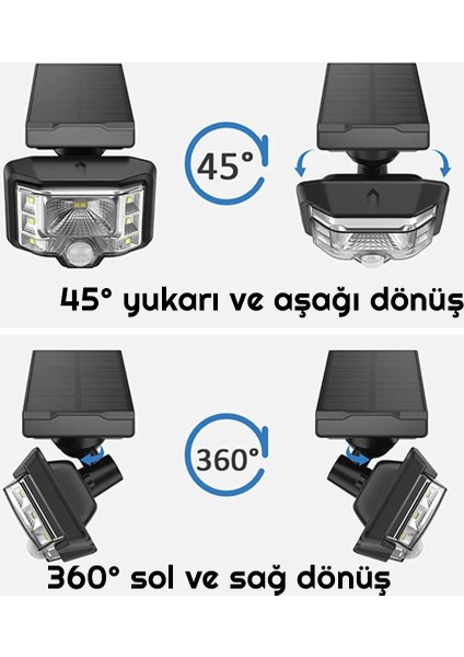 Solar LED Aydınlatma Güneş Enerjili Şarjlı Bahçe Lambası