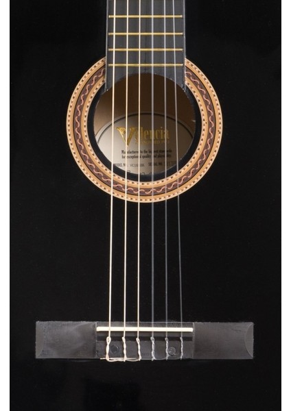 VC103-BK 3/4 Siyah Klasik Gitar (Kılıf+Pena )