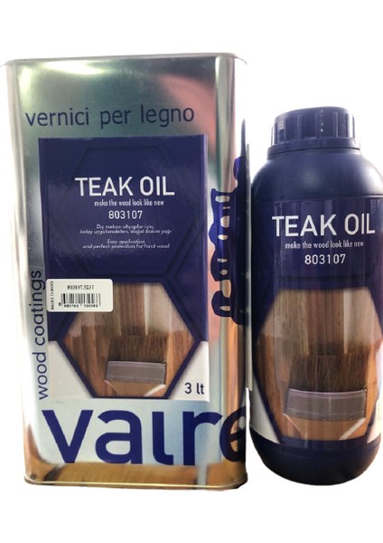 İthal Teak Oil - Valresa İthal Tik Yağı 3 lt
