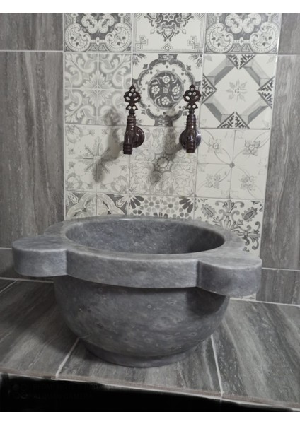 Afyon Gri Renkli Mermer Kurna, Mermer Kurna, Mermer Hamam Kurnası, Mermer Banyo Kurnası, Kurna, Kurnalar fiyatları