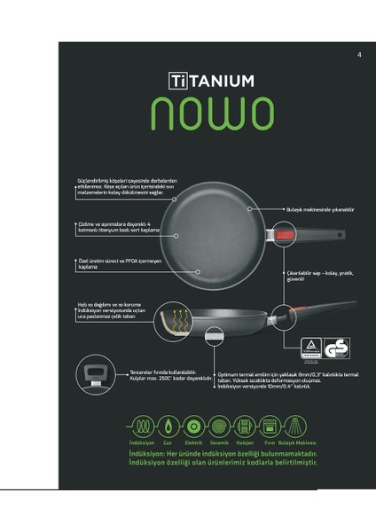 Woll D-WOLL1524ILB Indüksiyon Kızartma Tavası 24 cm fırsatları