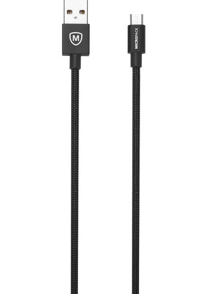 MİCROPACK Samsung Micro USB Hızlı Şarj ve Veri Transfer Kablosu Siyah 100cm MC-310