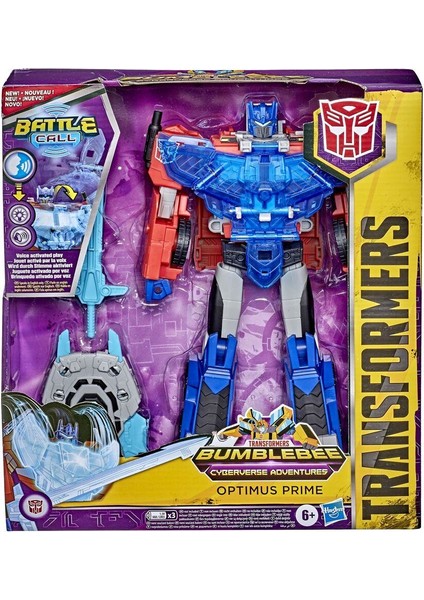 Transformers Cyberverse Battle Call Dev Figür Optimus Prime