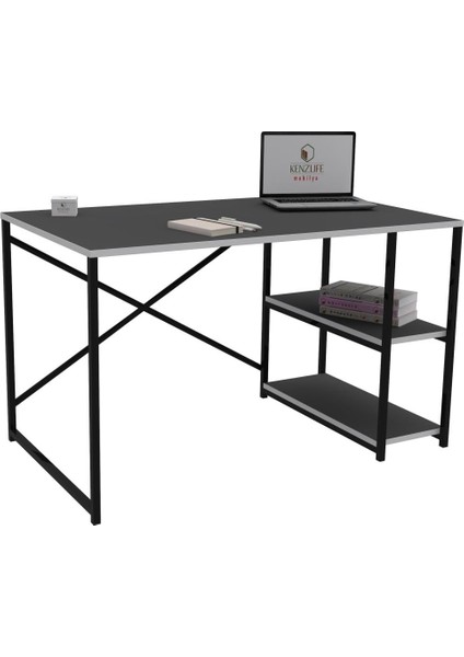 Kenzlife ofis masası natsuki 075x110x60 grisyh