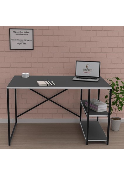 Kenzlife ofis masası natsuki 075x130x40 grisyh fiyatları
