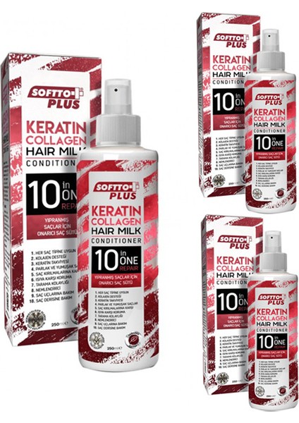 Keratin ve Saç Sütü 250 ml x 3 Adet
