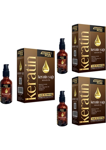 Keratin Yağı 50 ml x 3 Adet