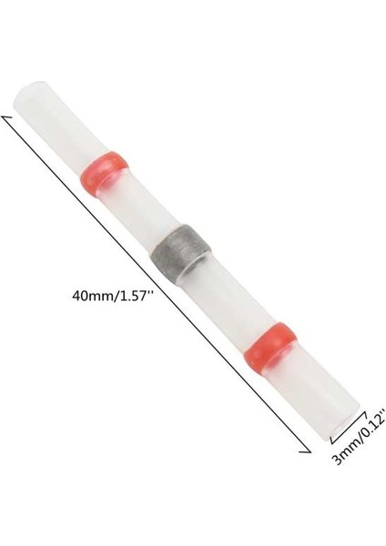 Isı Büzüşmeli, Kendinden Lehimli, Izole Konnektör 1mm (20LI)