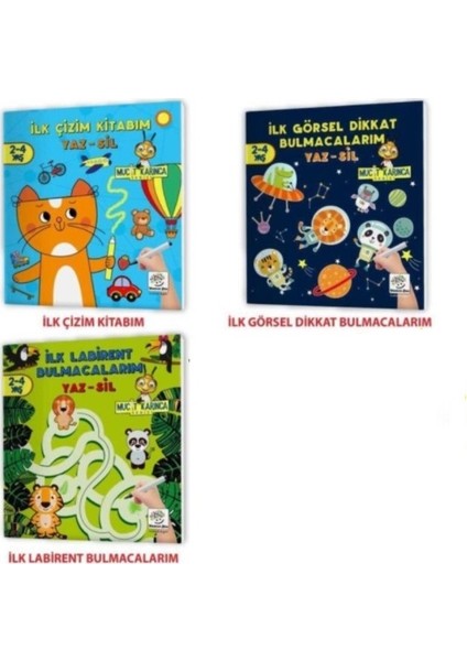 Evde Etkinlik Seti 2 – Mucit Karınca Serisi Yaz-Sil Kitaplar / Çocuk Etkinlik Kitabı
