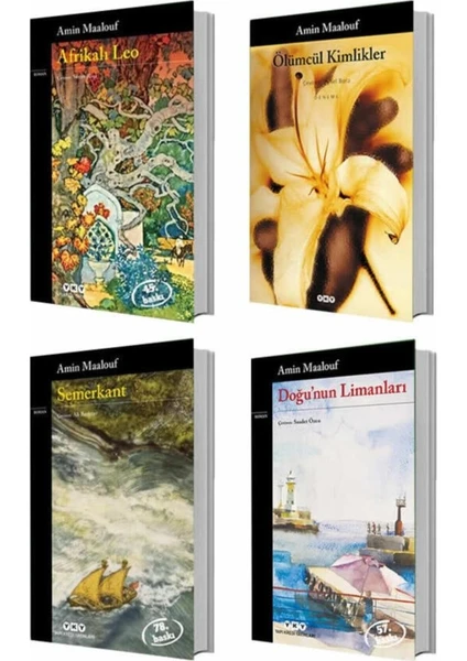 Semerkant - Afrikalı Leo - Ölümcül Kimlikler - Doğunun Limanları - 4 Kitap - Amin Maalouf