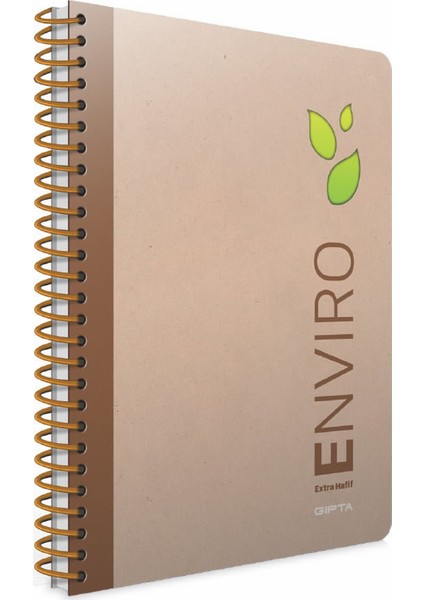 A4 Çizgili Enviro Spiralli Seperatörlü Sert Kapaklı Defter 120 Yaprak
