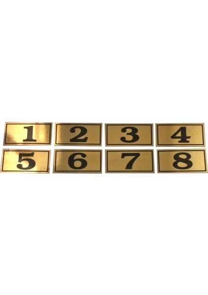 4x8 cm 1 Den 8 E Yapışkanlı Altın Sarı