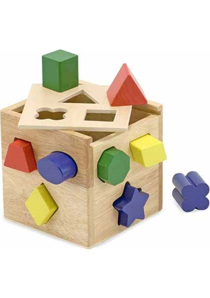 Melissa And Doug Ahşap Küp Şekil Bulmaca