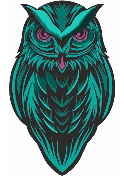 Hayvan - Baykuş - Owl Sticker - 17247