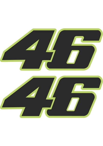 Rossi - 46 - Motorcu Sticker - 14133