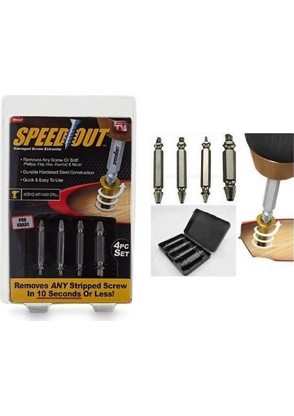 Speed Out Hasar Görmüş Vida Çıkarıcı