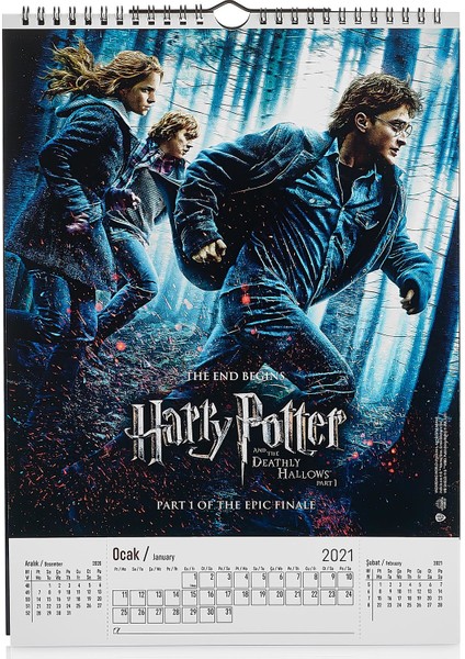 Duvar Takvimi 2021-2022 Harry Potter Temalı