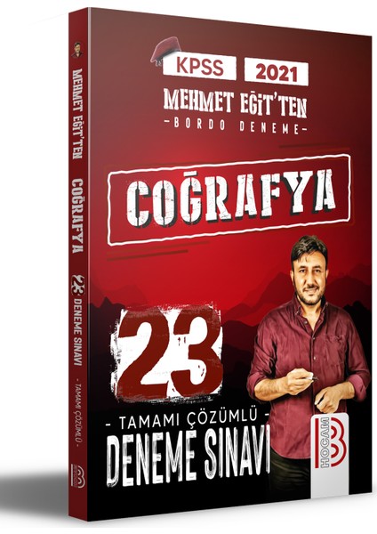 2021 KPSS Coğrafya Tamamı Çözümlü 23 Bordo Deneme Sınavı