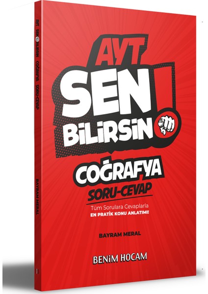 AYT Coğrafya Sen Bilirsin Soru-Cevap Kitabı