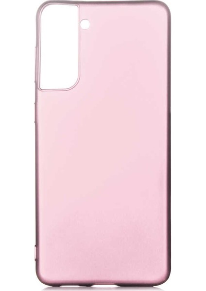 - Samsung Galaxy S21 Plus - Kılıf Mat Soft Premier Silikon Kapak - Rose Gold - T16060