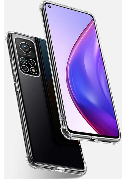 - Xiaomi Mi 10T Pro 5G - Kılıf Kenar Köşe Korumalı Nitro Anti Shock Silikon - T15952