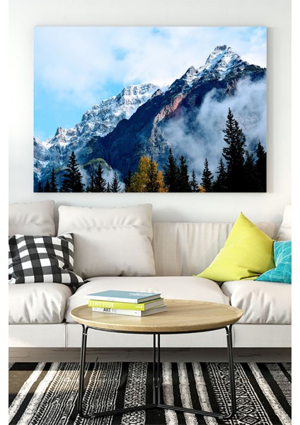 Dağ Doğa Manzara Kanvas Tablo 3 21 x 30 cm
