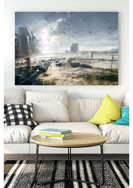 Doğanın Yok Oluşu Sanatsal Kanvas Tablo 21 x 30 cm