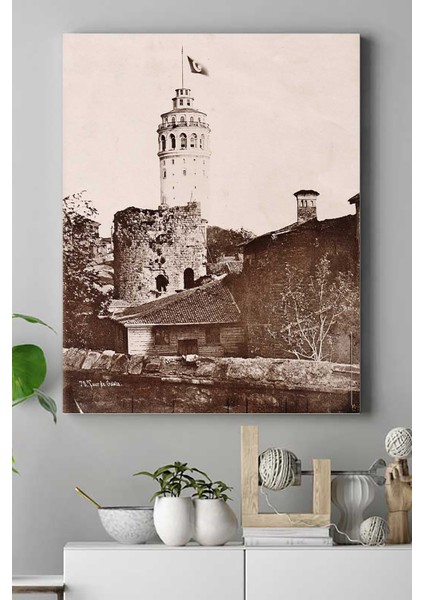 Eski Manzara Nostaljik Kanvas Tablo 21 x 30 cm