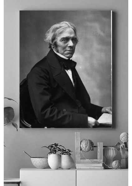 Michael Faraday Bilimsel Kanvas Tablo 21 x 30 cm