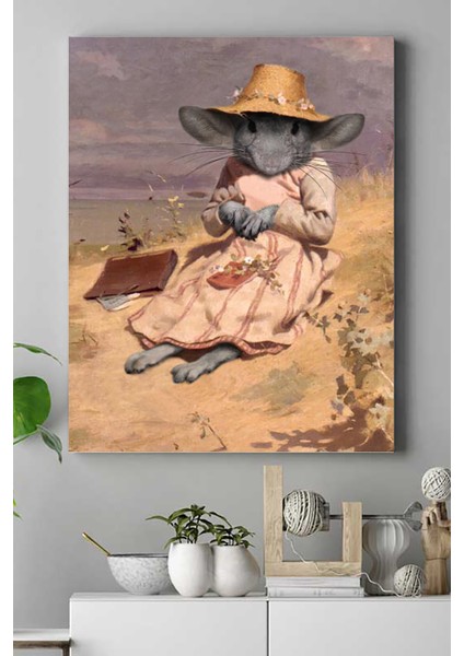 Fare Hanım Sanatsal Kanvas Tablo 21 x 30 cm