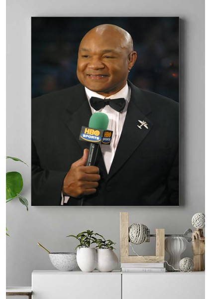 George Foreman Dövüş Kanvas Tablo 2 21 x 30 cm