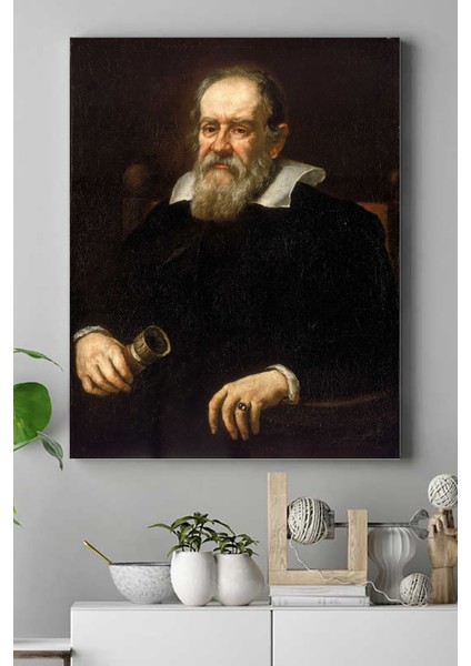 Galileo Galilei Bilimsel Kanvas Tablo 2 21 x 30 cm