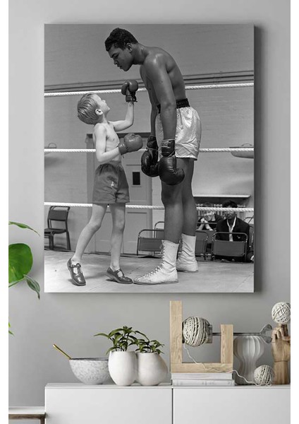 Muhammed Ali Dövüş Kanvas Tablo 21 x 30 cm