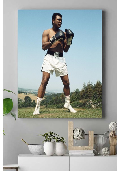 Muhammed Ali Dövüş Kanvas Tablo 2 21 x 30 cm