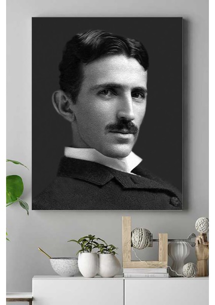 Nikola Tesla Bilimsel Kanvas Tablo 5 50 x 70 cm