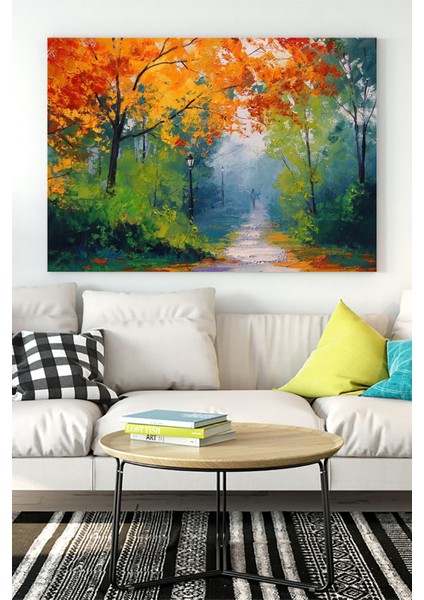 Orman Sanatsal Kanvas Tablo 21 x 30 cm