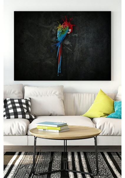 Papağan Sanatsal Kanvas Tablo 21 x 30 cm