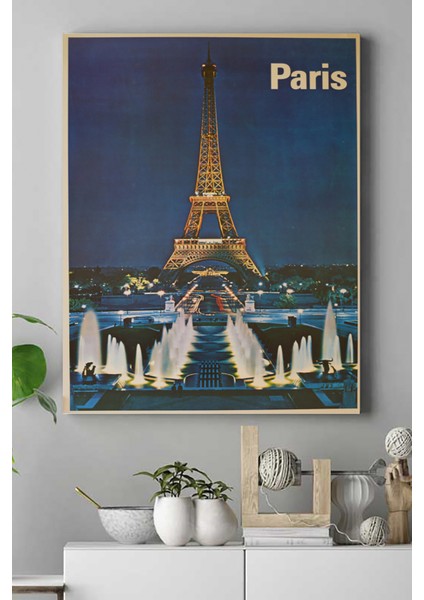Paris Vintage Kanvas Tablo 21 x 30 cm