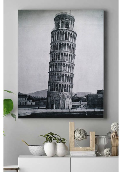 Pisa Kulesi Manzara Kanvas Tablo 21 x 30 cm