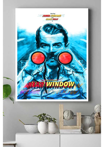 Rear Window Film Afişi Kanvas Tablo 21 x 30 cm