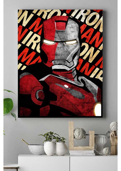 Iron Man Art Sanatsal Kanvas Tablo 21 x 30 cm