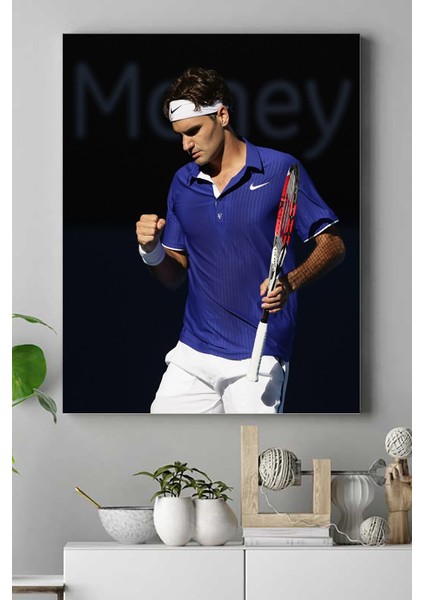 Roger Federer Kanvas Tablo 21 x 30 cm