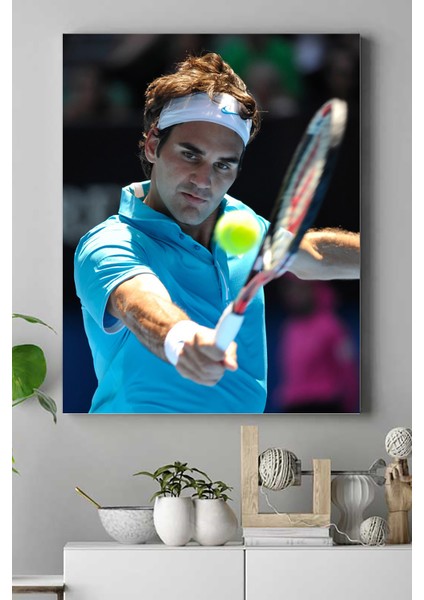 Roger Federer Kanvas Tablo 2 21 x 30 cm