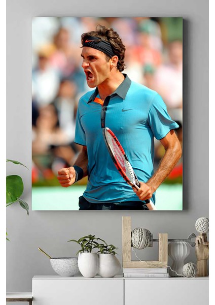 Roger Federer Kanvas Tablo 5 21 x 30 cm
