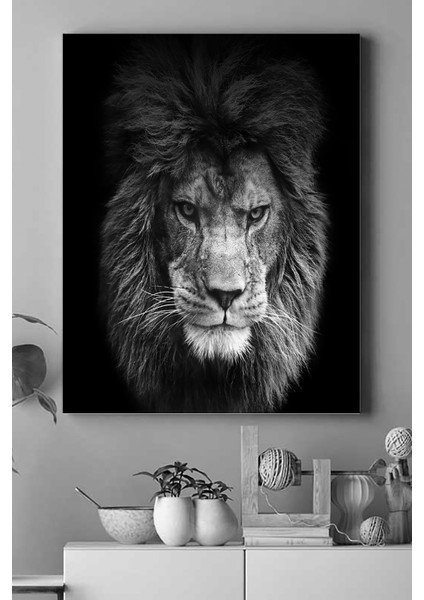 Aslan Motivasyon Kanvas Tablo 3 21 x 30 cm