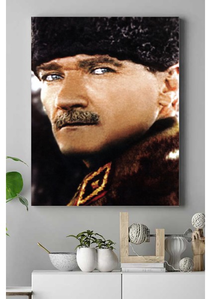 Mustafa Kemal Atatürk Kanvas Tablo 3 30 x 40 cm