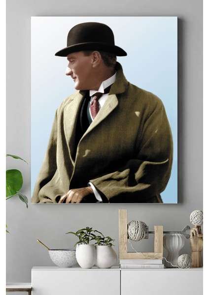 Mustafa Kemal Atatürk Kanvas Tablo 4 21 x 30 cm