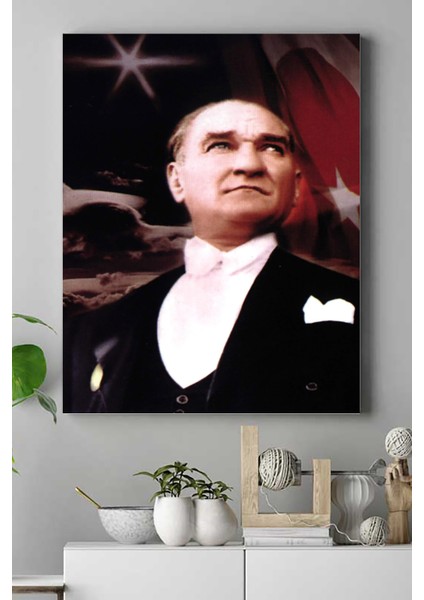 Mustafa Kemal Atatürk Kanvas Tablo 6 21 x 30 cm