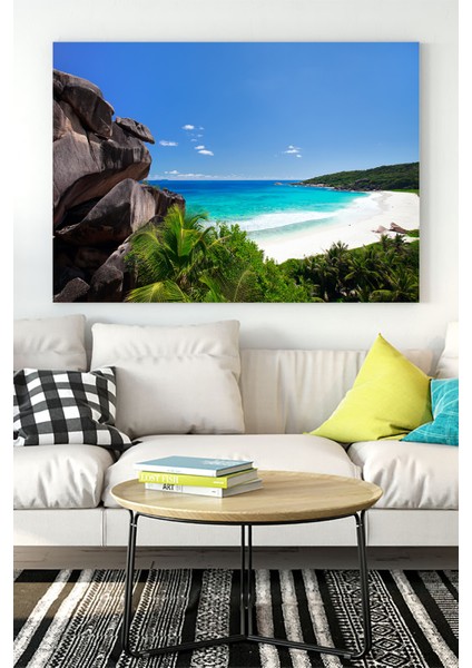 Seyşeller Manzara Kanvas Tablo 2 21 x 30 cm